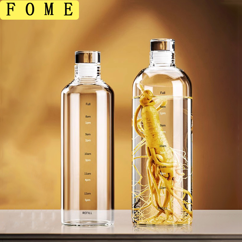 FOME 500/750/1000ml ガラス製スポーツウォ - Outdoor Sport Glass Water Bottle のレビューと価格