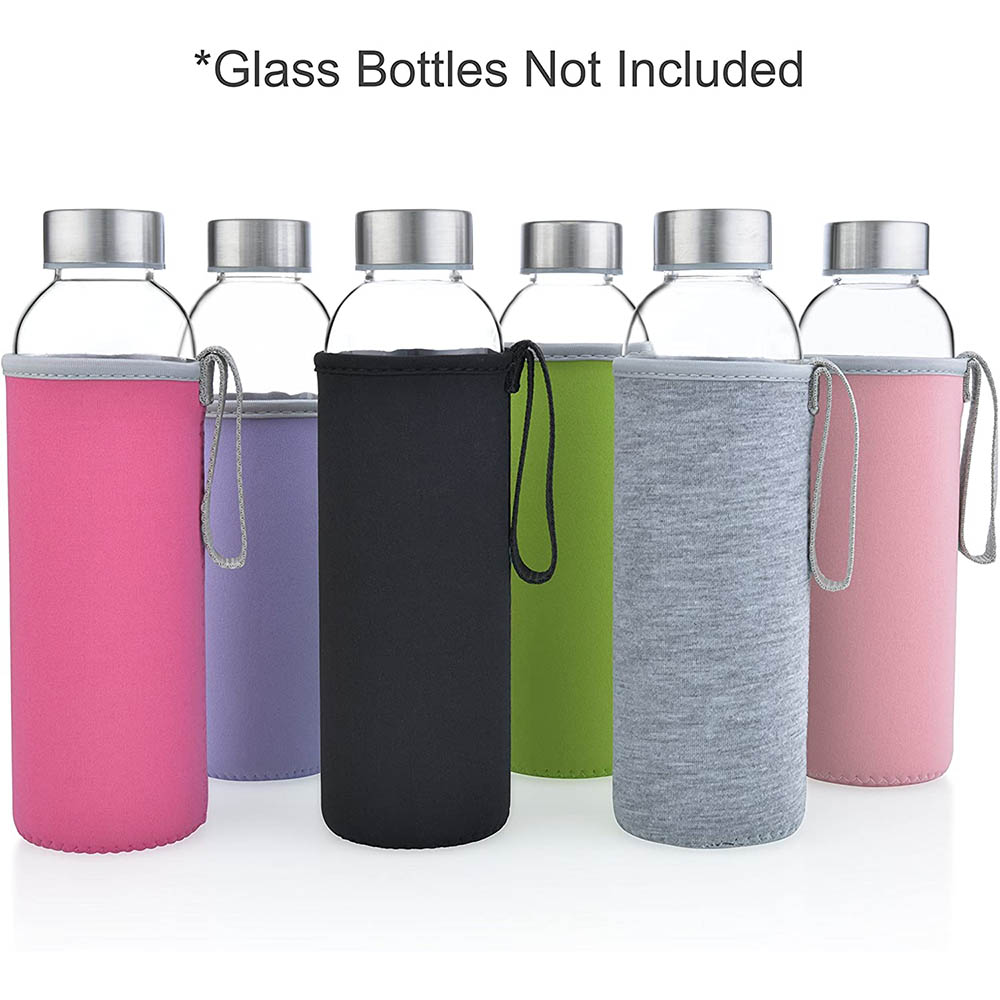 アウトドアスポーツ用、携帯に便利なポーチ、ガラスボトル用カバ - Outdoor Sport Glass Water Bottle のレビューと価格